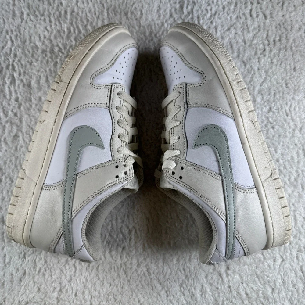 Size 5.5 Y / 7 Women's - Nike Dunk Low GS Phantom Silver White Shoes Sneaker